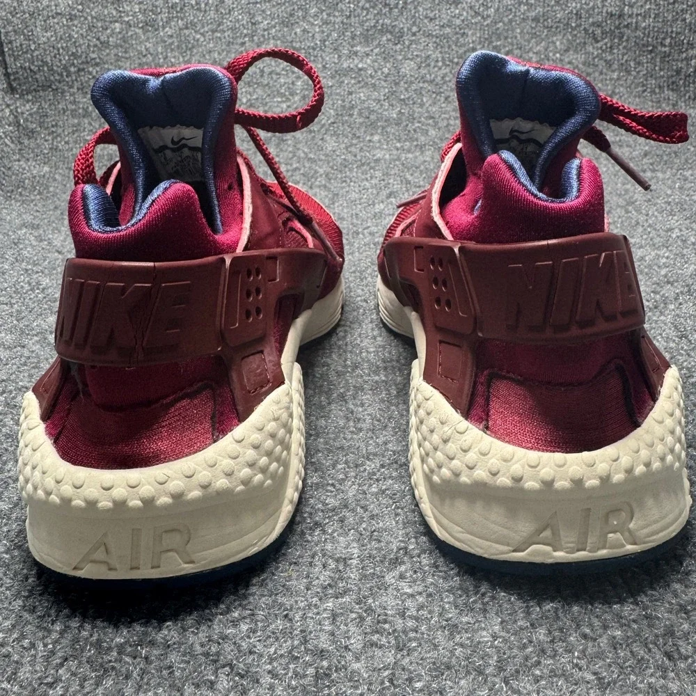 Nike Air‎ Huarache Mens 8 Burgundy Maroon Navy Blue Sneakers 318429-608
